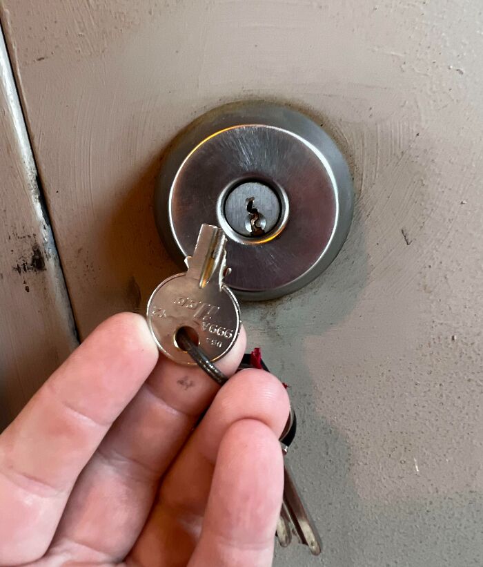 Key Broke Off Inside The Lock To A Very Important Work Door. Wonder How Much Trouble I Am In