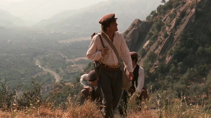 Calo climbing up the hill 