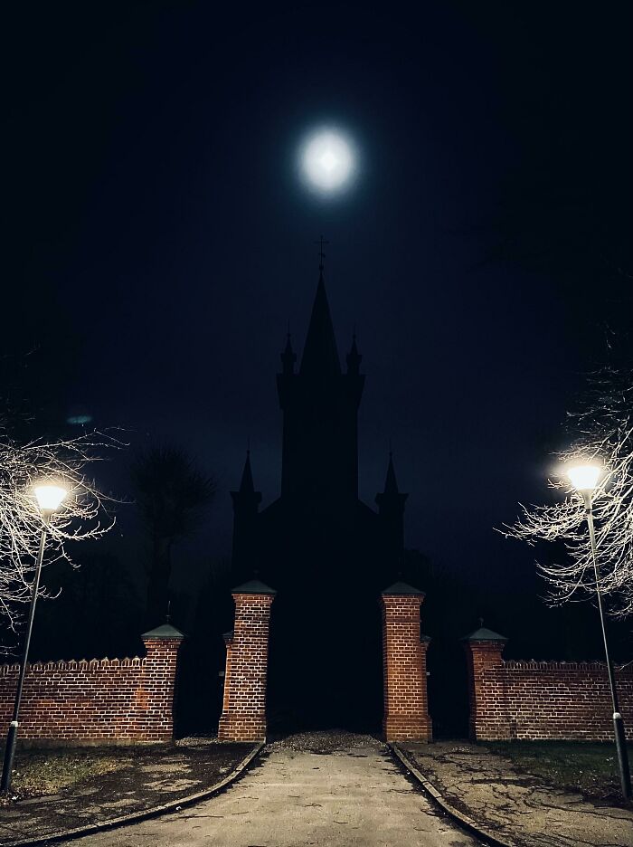 ITAP Of My Local Church At Night