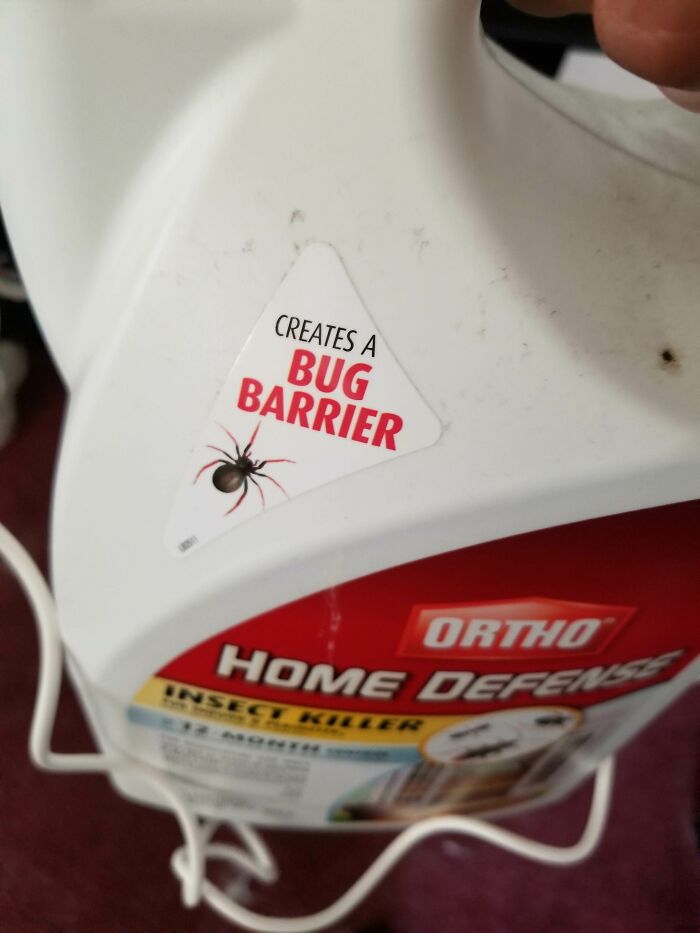 Damn, Nearly Had A Heart Attack When I Picked Up This Bottle Of Ortho And Saw This On It