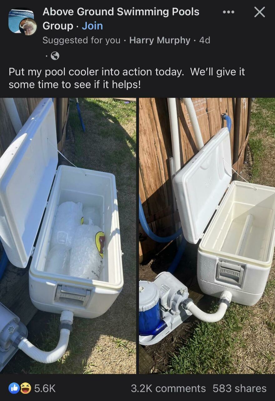 An Attempt To Cool A Pool.. Have A Feeling It Didn&rsquo;t Work Well.