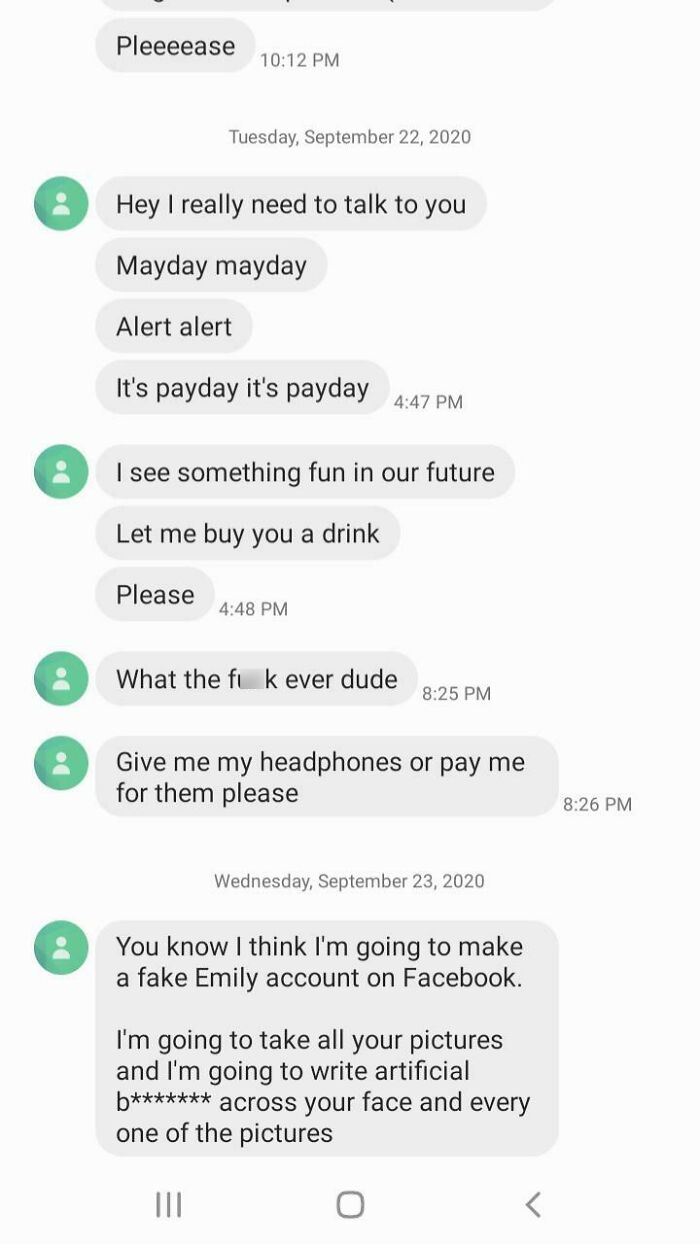 My Stalker Has "Endless Numbers"