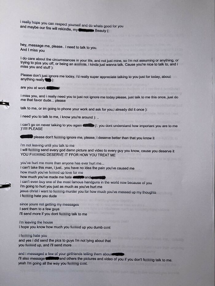 Clearing Out Old Paperwork And Came Across Harassment Records And Police Reports From My *mildly* Psychotic Stalker. Good Times