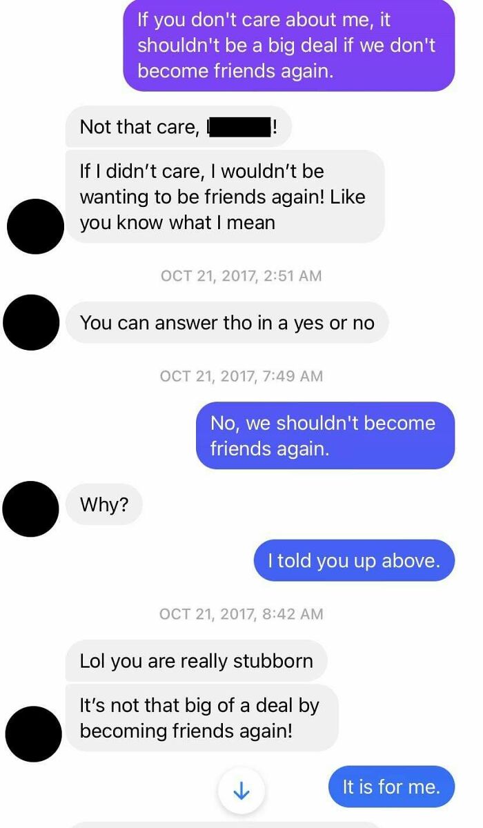 Once A Friend Turned Sexual Harasser/Stalker Thinks He Is Still A Nice Guy And That Me Telling His Dad What He Did Was Worse Than What He Did To Me