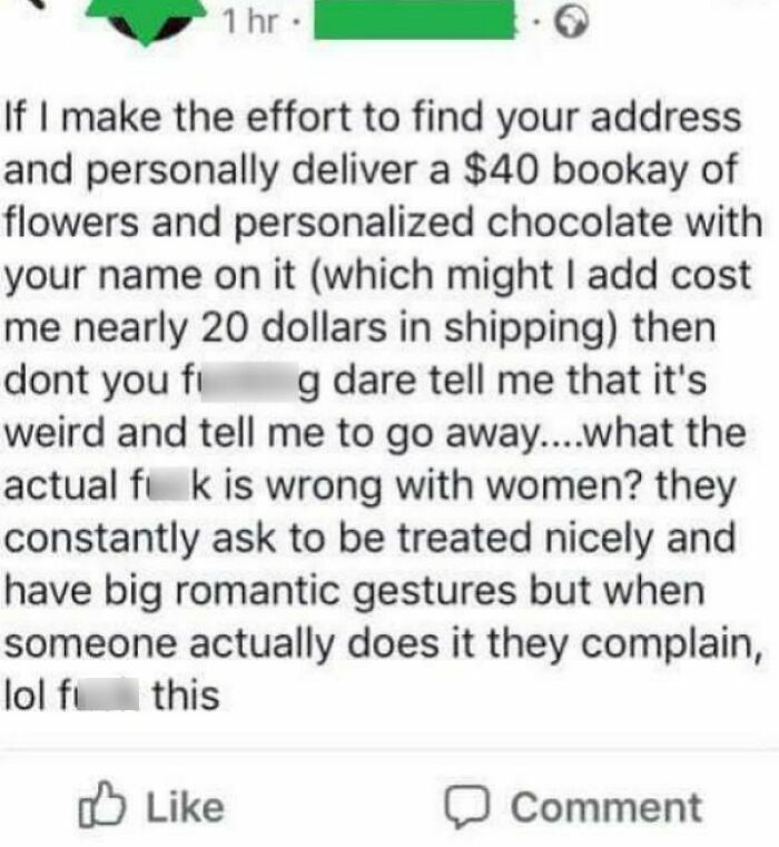 "I'm A Creepy Stalker, But You're A S**t Person If You Don't Want To Stay With Me!