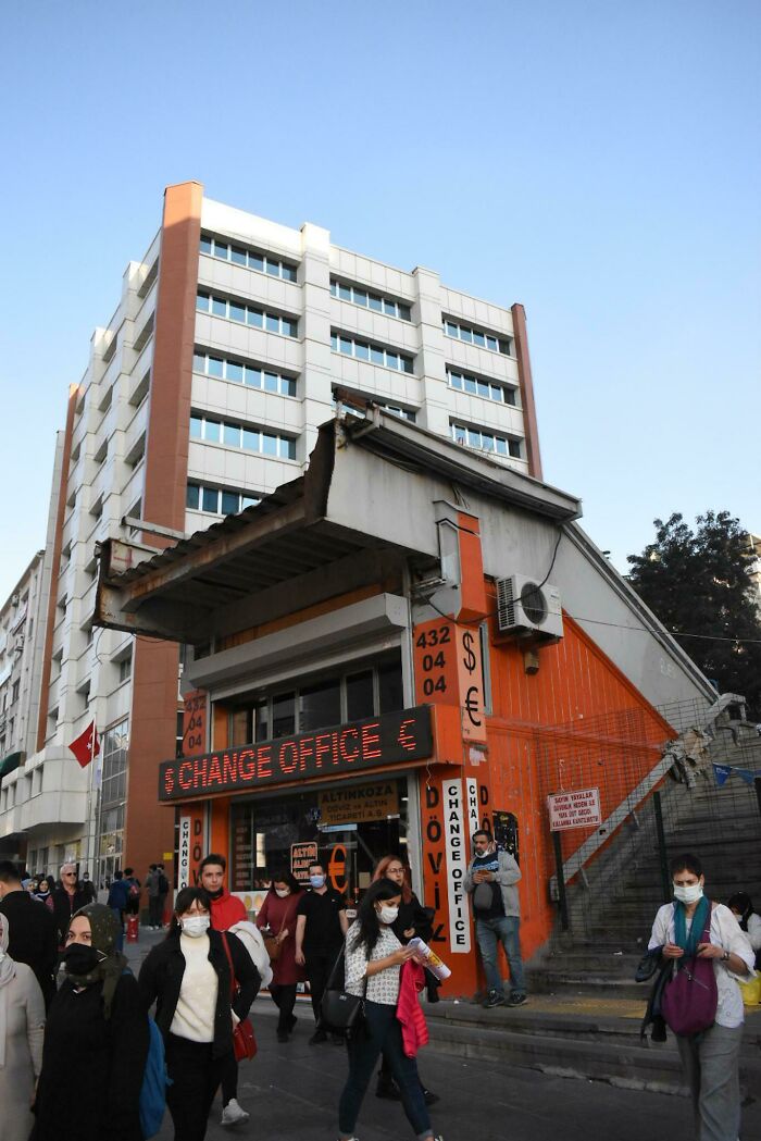 Ex-Overpass, Now An Exchange Office