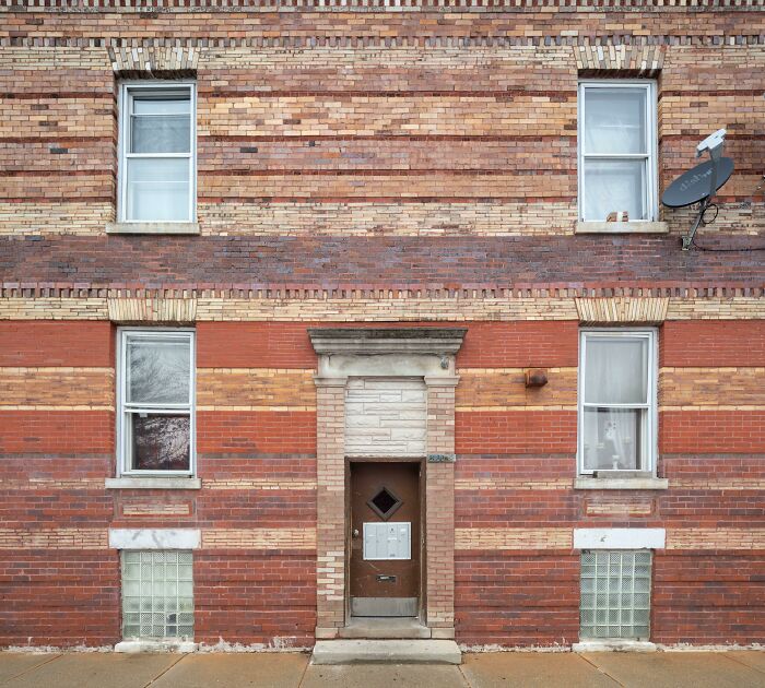 A 1909 Apartment Building Designed And Built By A Local Brick Mason. Chicago