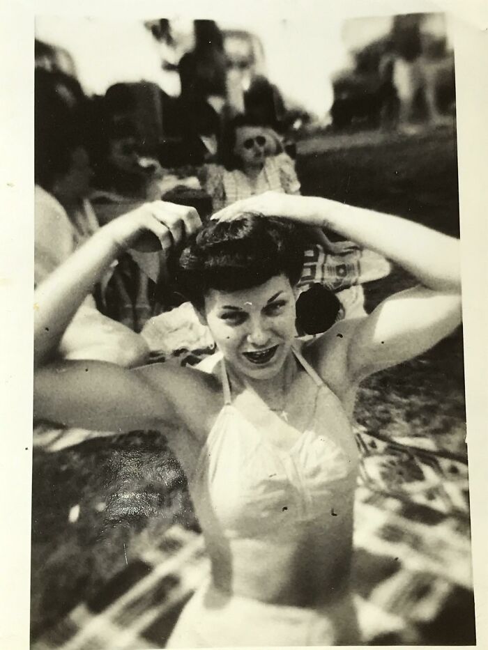 My Grandma, Born 1920, Was In Her 20s Here. She Worked As A "Rosie The Riveter" During Wwii!