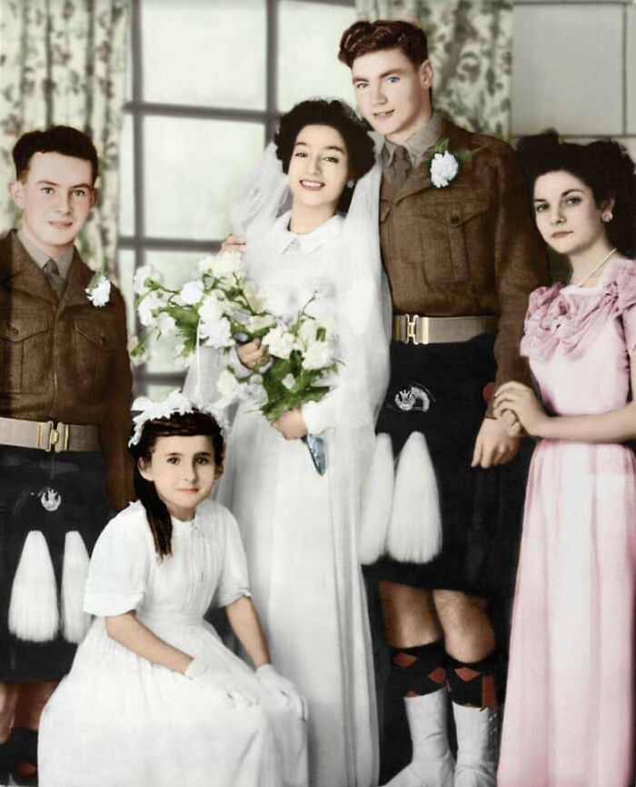 My Grandparents' Marriage (1951, Tripoli, Libya). Today Is Their 72nd Wedding Anniversary And They Are Still Going Strong!