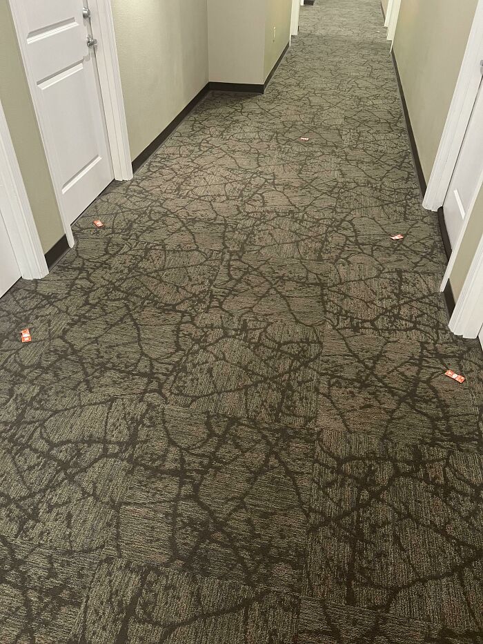 Someone Left Taco Bell Sauce Packets Outside Of The Doors In My Apartment Building