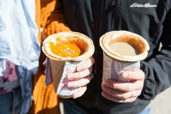 Soup In Edible Bread Cups