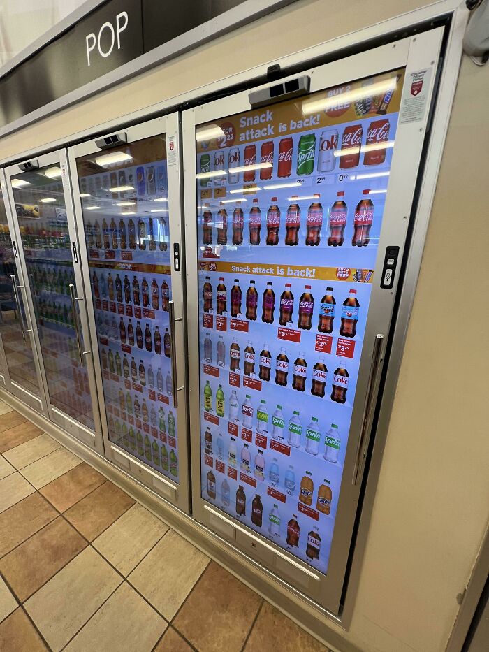 Am I The Only One Infuriated By Cooler Screens?? These Video Screens At Gas Stations Are Worse Than Just A Glass Door In Every Way
