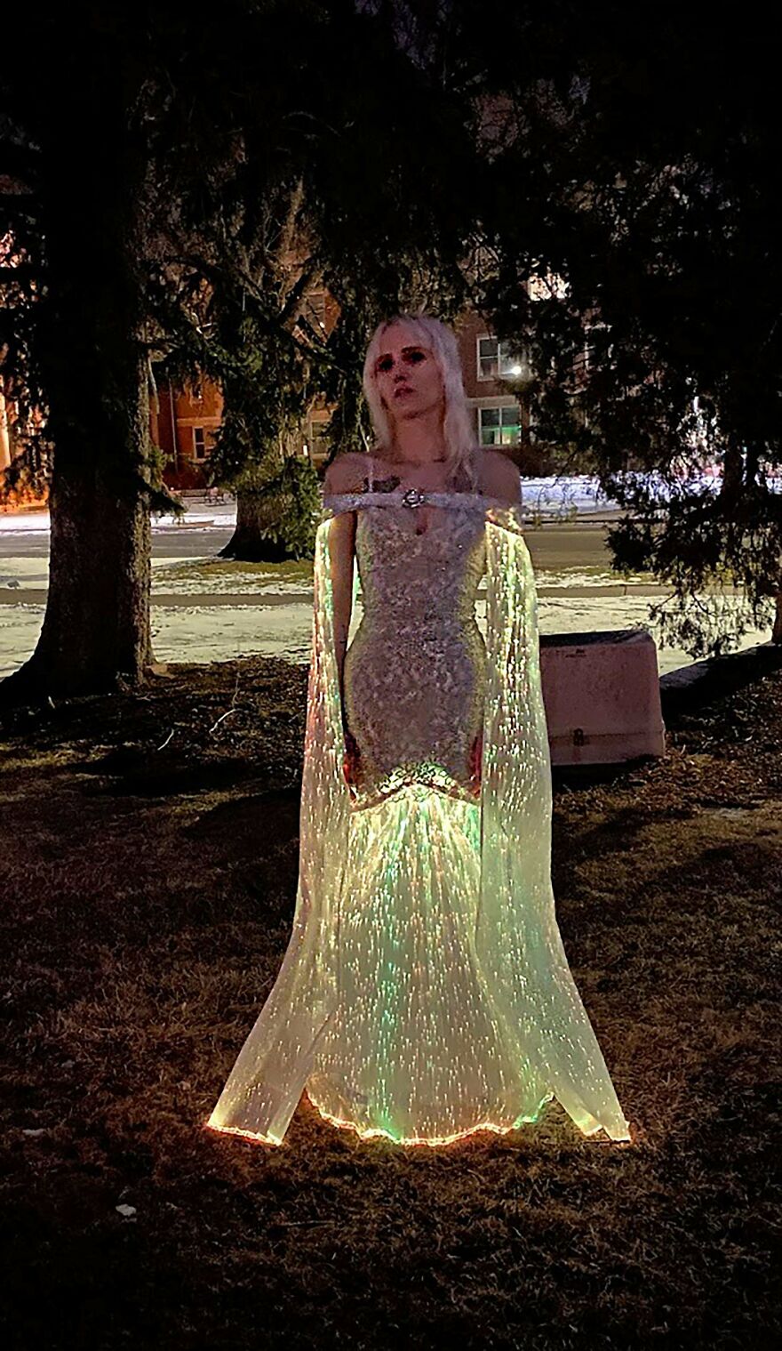 Fiber Optic Wedding Dress Fiber Optic Wedding Dress