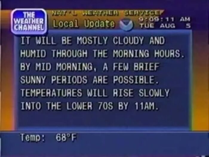 How We Used To Check The Weather