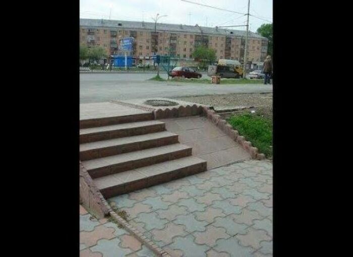 It's Safer To Roll Down The Stairs