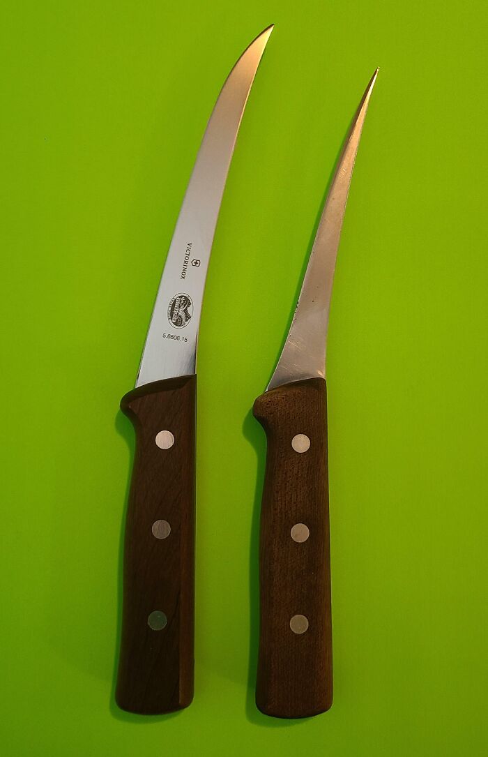 I Work At A Whole Animal Butcher Shop And Finally Replaced My Primary Boning Knife After Three Years