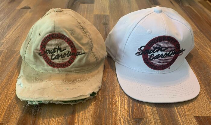 1990 vs. 2020. My Dad's College Hat vs. My Future College Hat