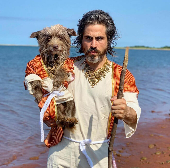 Man Dresses Puppy ‘Son’ In Matching Outfits, And Now It’s Hard To Say Who Is Who (50 New Pics)