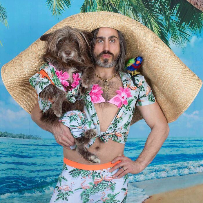 Man Dresses Puppy ‘Son’ In Matching Outfits, And Now It’s Hard To Say Who Is Who (50 New Pics)