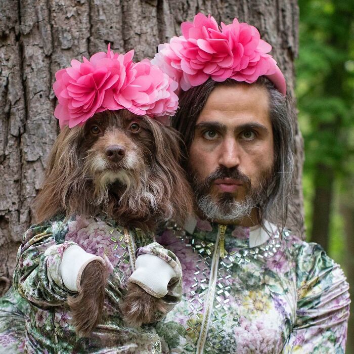 Man Dresses Puppy ‘Son’ In Matching Outfits, And Now It’s Hard To Say Who Is Who (50 New Pics)