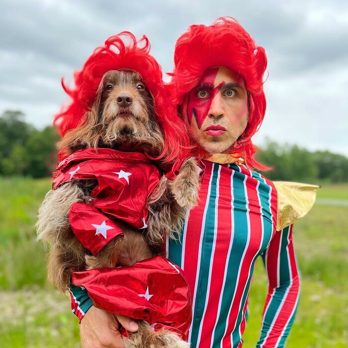 Man Dresses Puppy ‘Son’ In Matching Outfits, And Now It’s Hard To Say Who Is Who (50 New Pics)