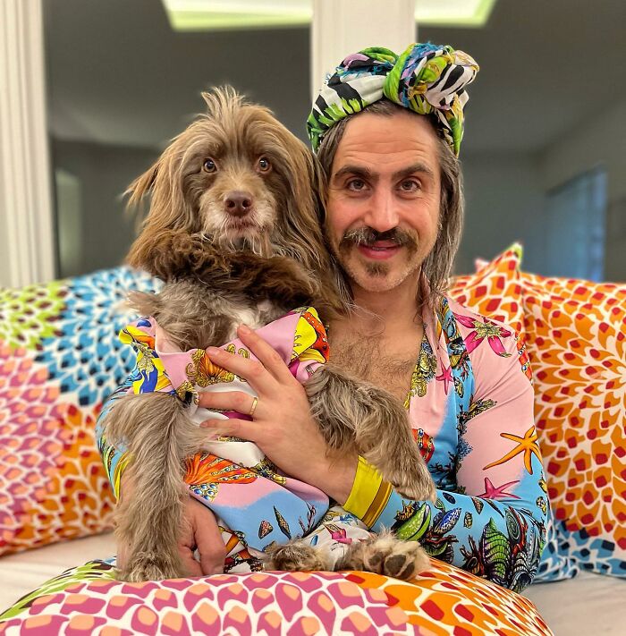Man Dresses Puppy ‘Son’ In Matching Outfits, And Now It’s Hard To Say Who Is Who (50 New Pics)