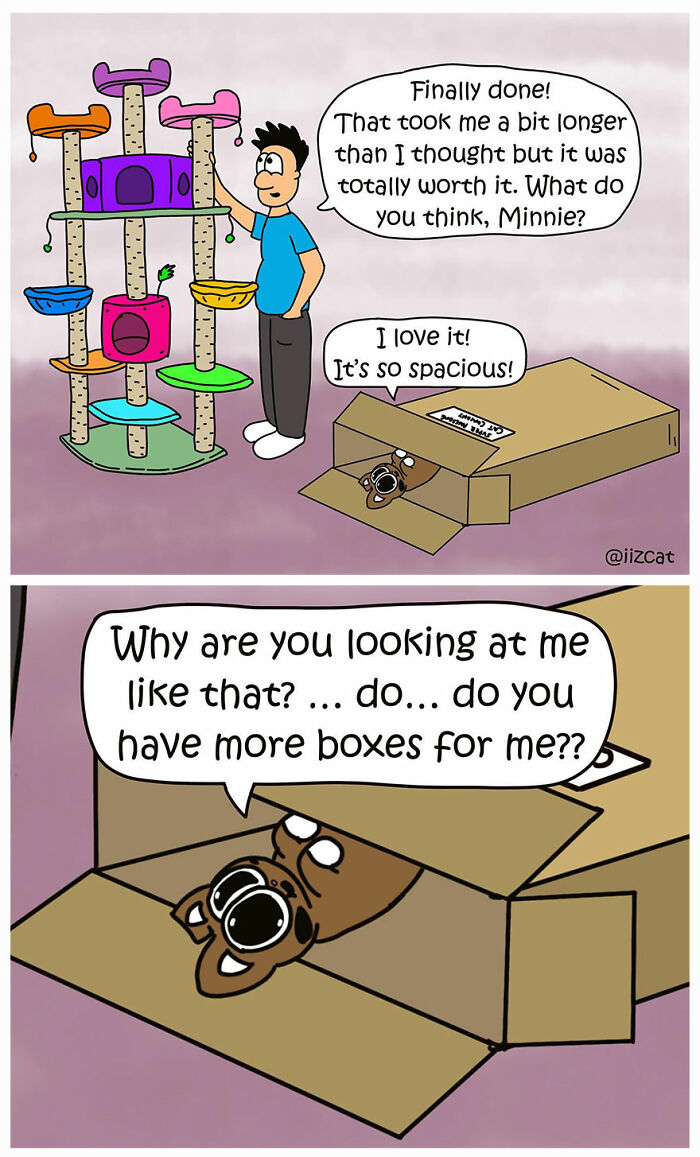 Artist’s New Hilarious Comics About Life With His Cat