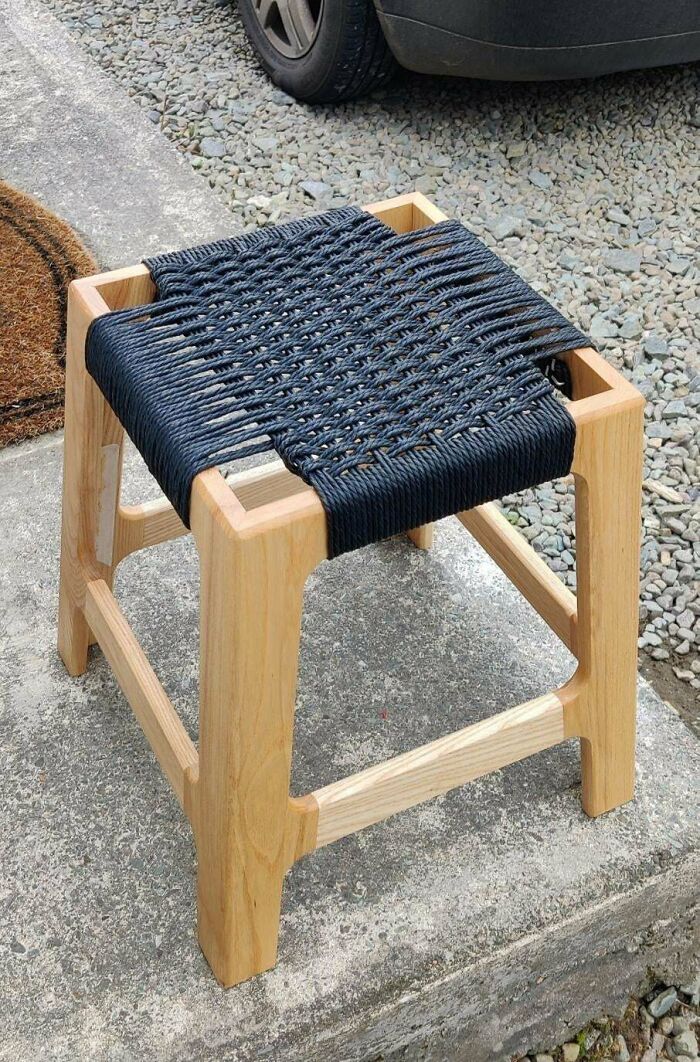 Danish Cord Stool ( First Time Weaving )