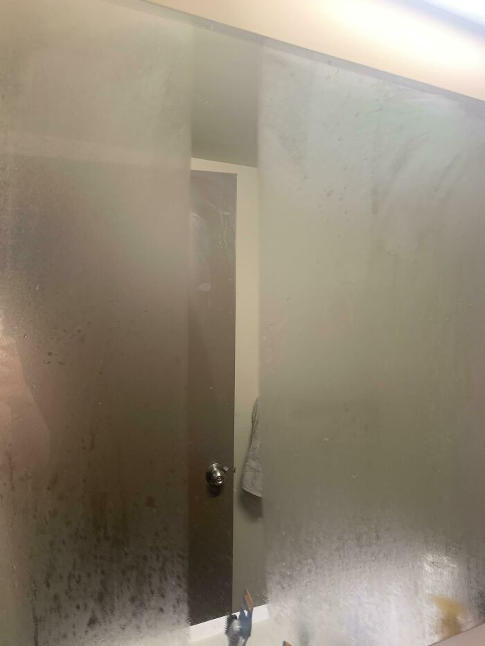 Theres A Streak On My Mirror That Never Gets Foggy