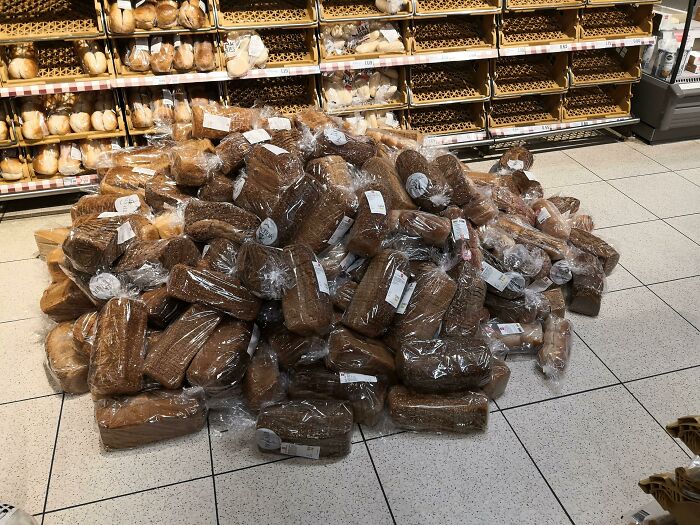 The Amount Of Bread We Throw Away Sometimes At A Supermarket