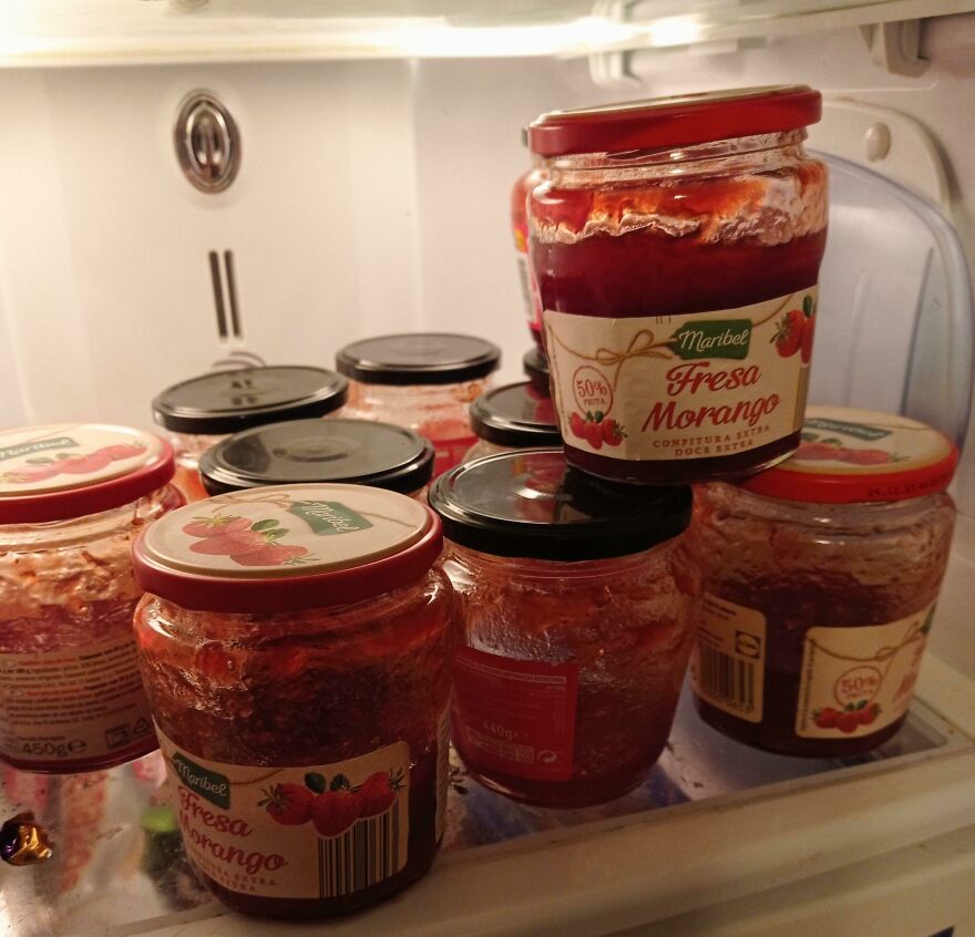 My Husband Keeps Opening New Jars Of Jam Before He's Even Finished The Last One.