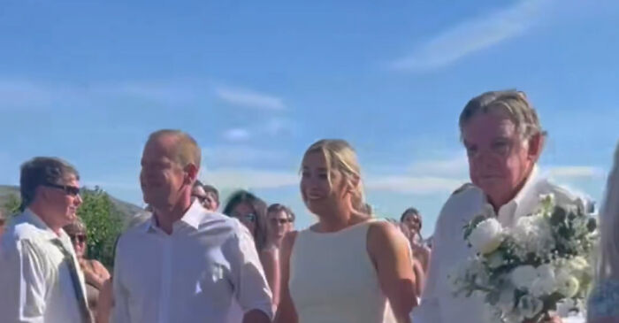 Bride Asks 15 Men That Helped Her Escape Abuse To Walk Her Down The Aisle