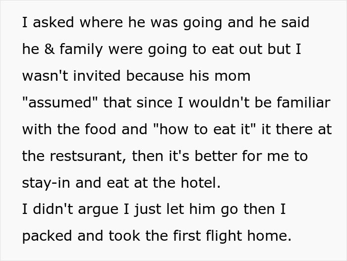 Woman Is Left Out Of Fancy Dinner Because Her MIL Assumed She Wouldn&rsquo;t Know How To Eat The Food