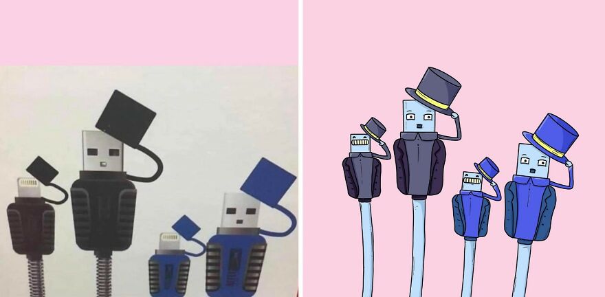 This Artist Sees Faces In Everything And Turns Them Into Fun Illustrations ( 20 New Pics) Interview