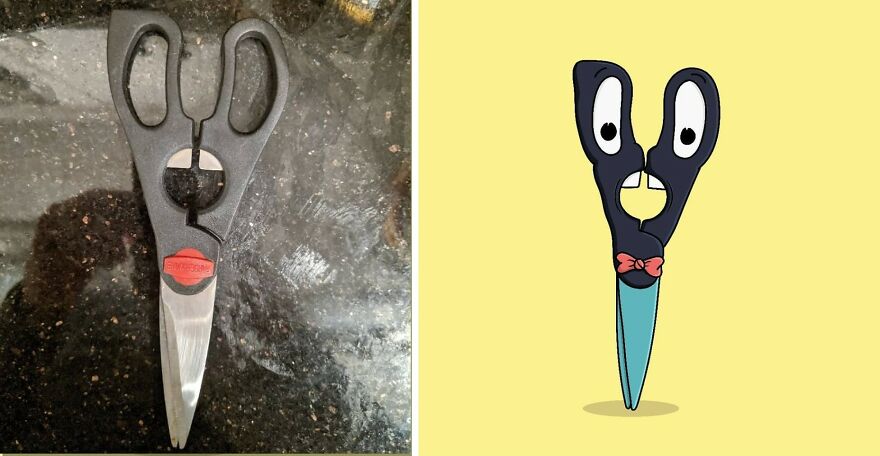 This Artist Sees Faces In Everything And Turns Them Into Fun Illustrations ( 20 New Pics) Interview