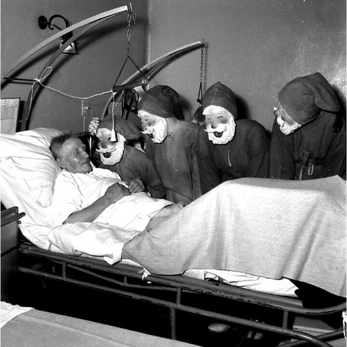 Navidad en el hospital, Suecia, 1953