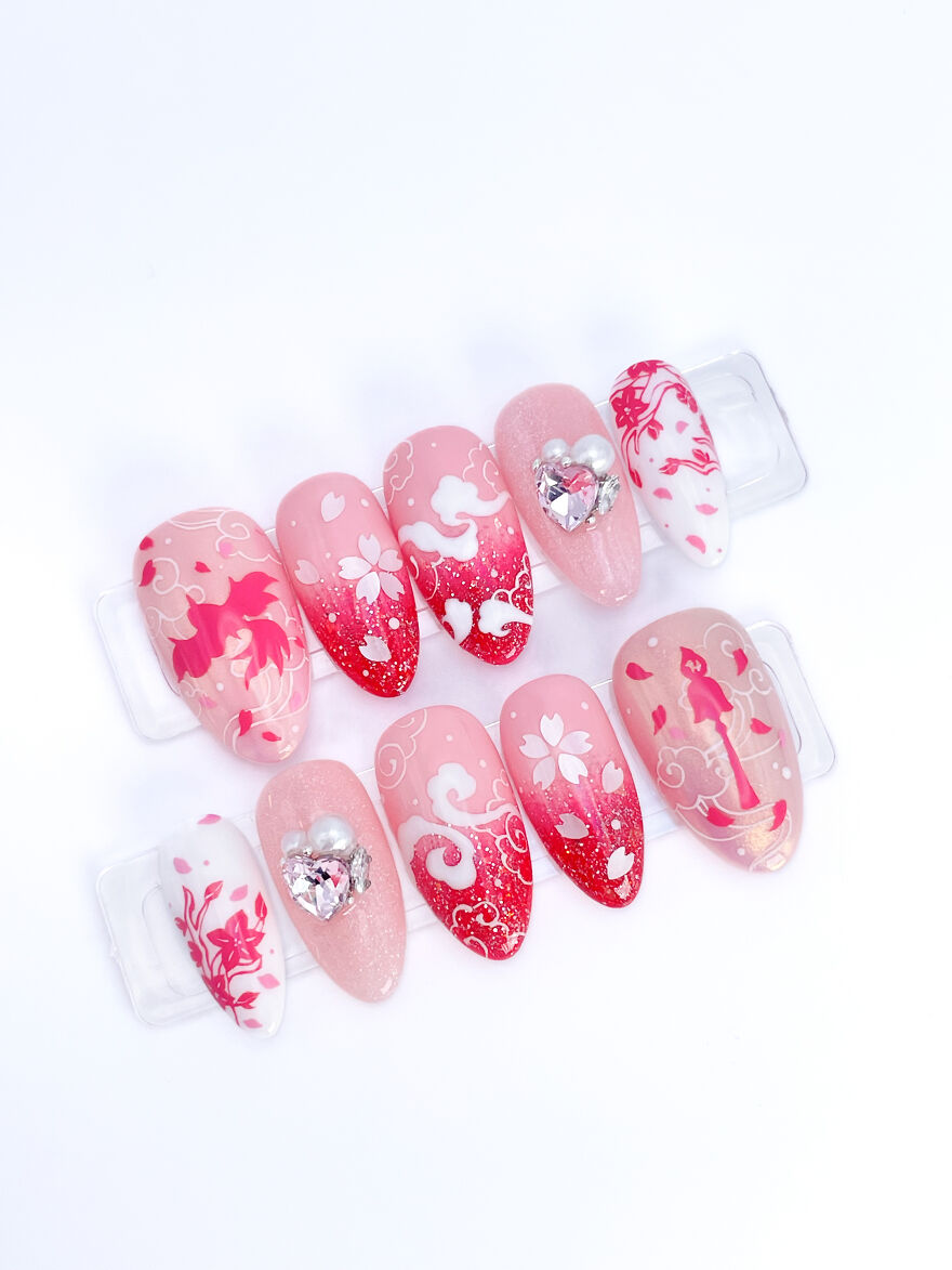 Elysia- Honkai Impact Inspired Nail Art Set