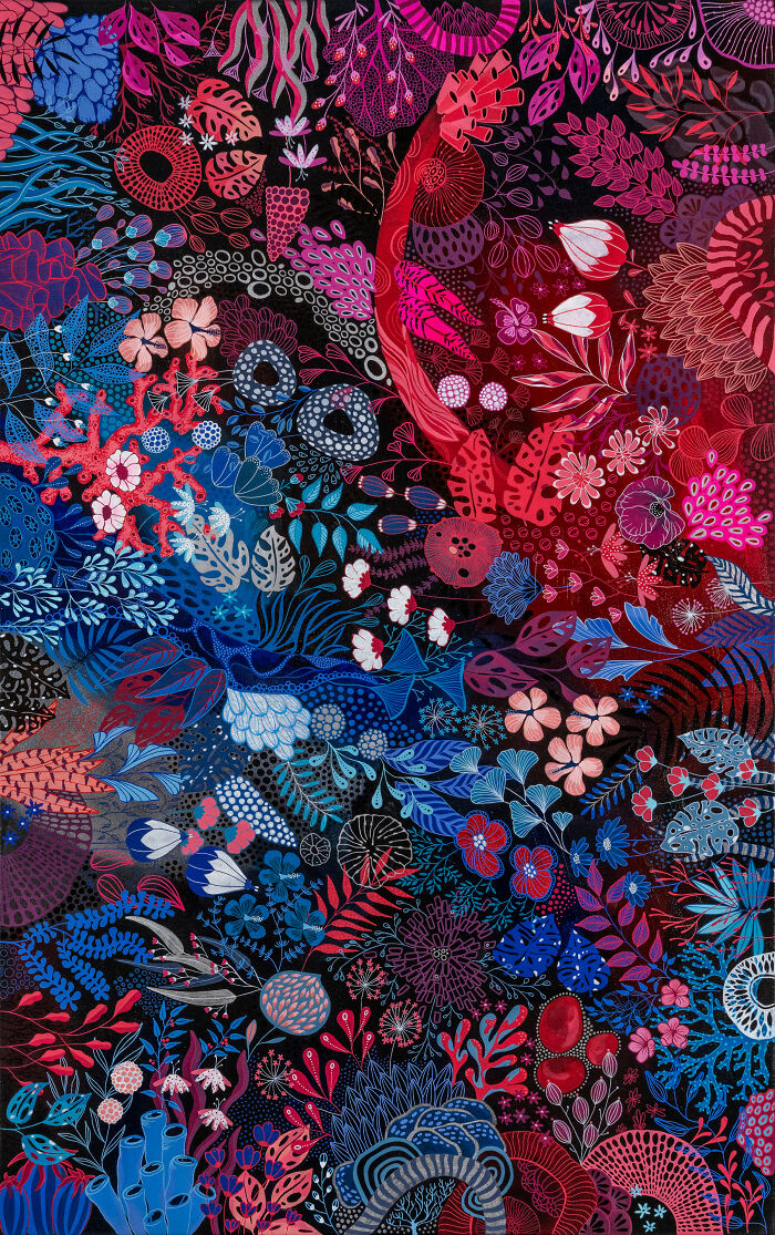 I Spend Hundreds Of Hours Painting Flowers, And Here Are 6 Of My Paintings