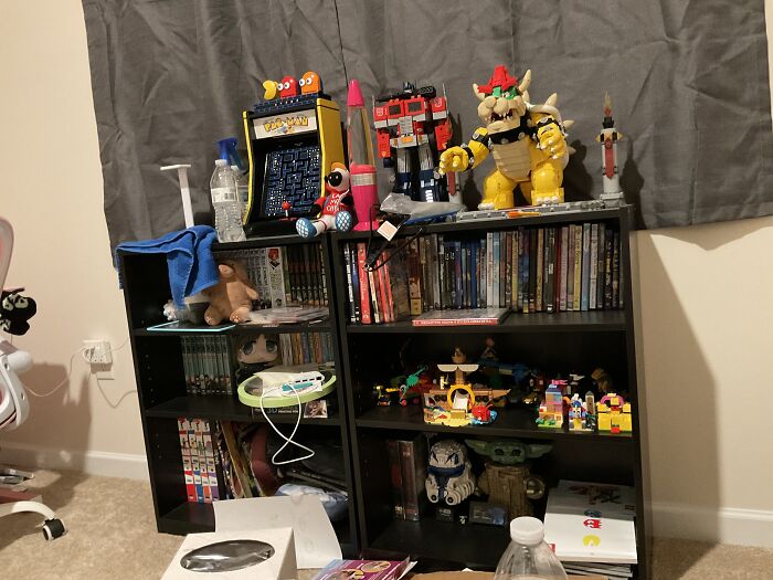 Technically My Books Other Than Manga Are On A Different Shelf, But I Really Wanted To Show Off My Legos