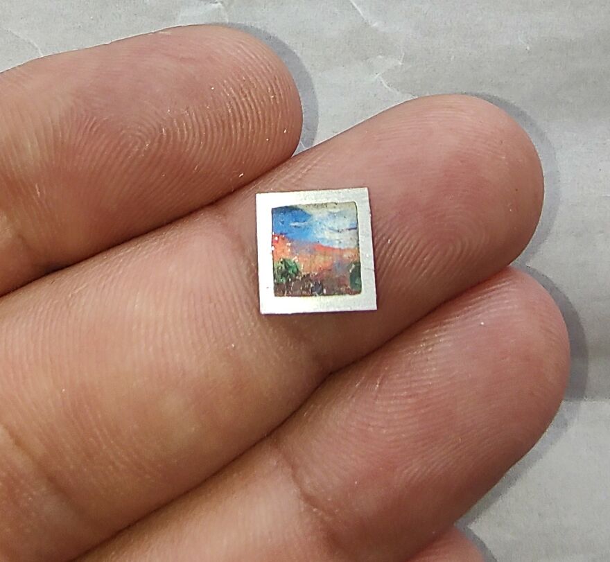 I Make Micro Paintings (9 Pics)
