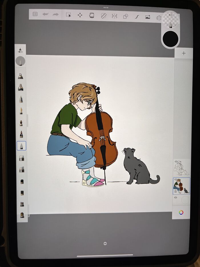 (Not Finished Sorry) Sketch Of Myself I Recently Rediscovered, Did It When I Was 15 And Trying To Redraw And Revise It