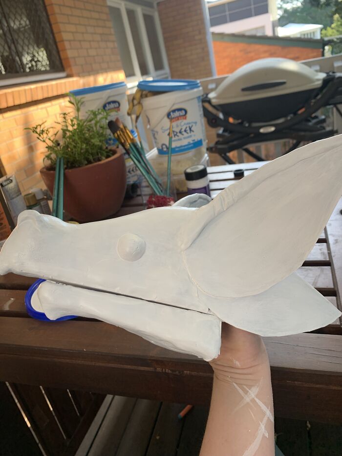 Dragon Puppet! I Asked My Dad To Help Make One And I Showed Him A Pic Of One Of Those Paper Ones, And He Said: "We Can Do Better Than That." (He Is A Performer And Makes His Own Costumes) And So Here I Introduce To You: Marigold, The Flower Dragon! Not Painted, But I Will Soon ^^