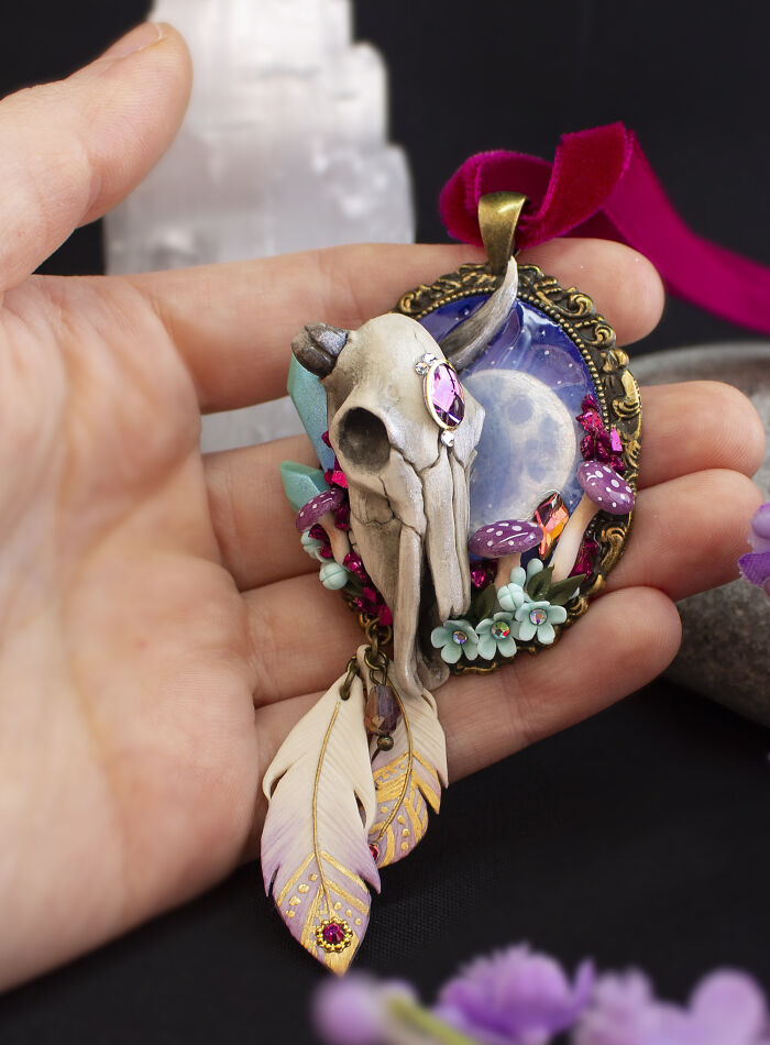 With My Sister, We Create Wearable Art From Polymer Clay (13 Pics)