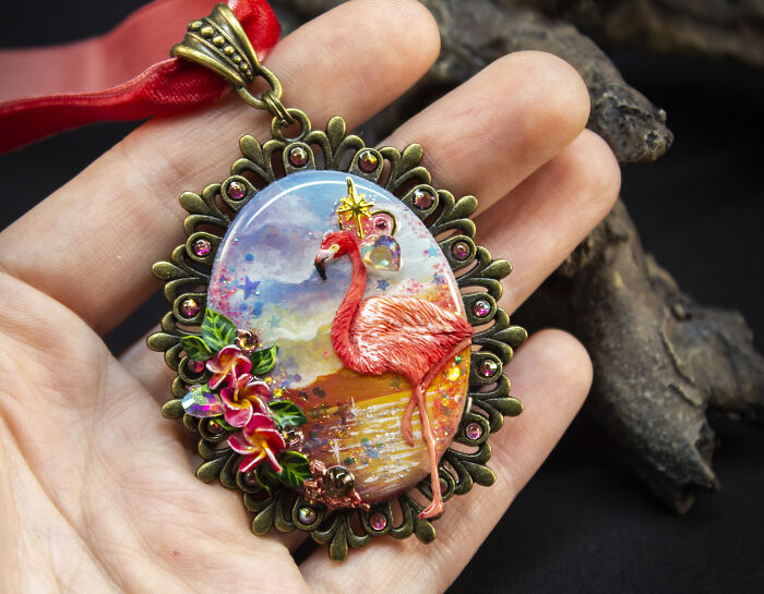 With My Sister, We Create Wearable Art From Polymer Clay (13 Pics)