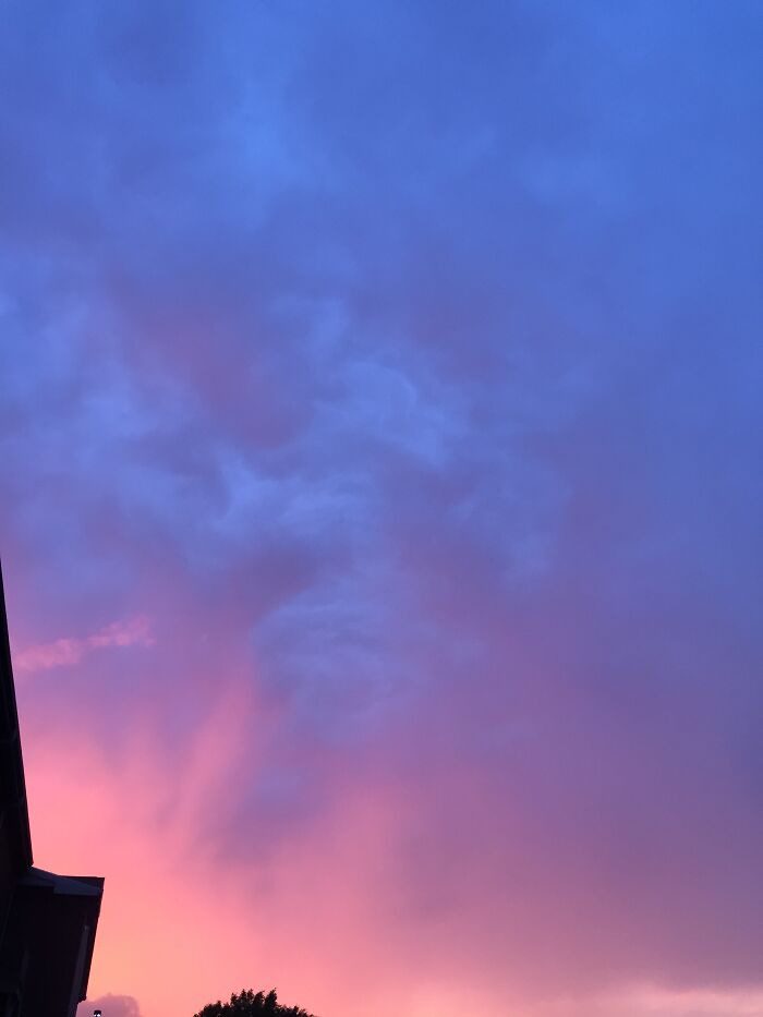 I Was At A Function, And It Had Rained A Little Earlier, And The Clouds Ended Up Turning Like This. It Reminded Me Of Clouds From Movies When There Are Witches Brewing Something