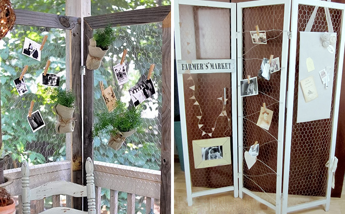 Multifunctional room dividers with attached photos Multifunctional room dividers with attached photos