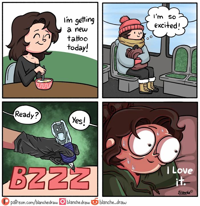 New Relatable Comics That Explore The Everyday Experiences Of Young Women