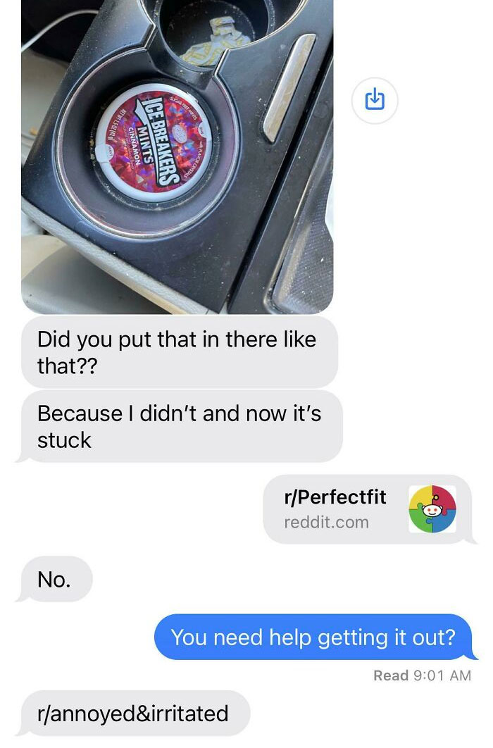 Mints In A Cup Holder, Angry Wife