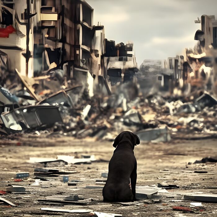 "Victim Of War" - I Wanted To Highlight The Victims (Animals, Pets) Often Overlooked Or Forgotten About During Wartime