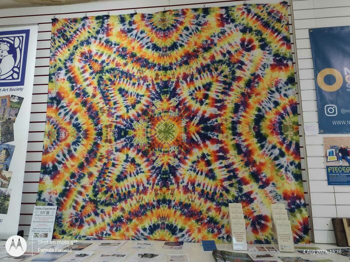 A Tie-Dye What I Did. It's Hanging In Our Local Gallery Now